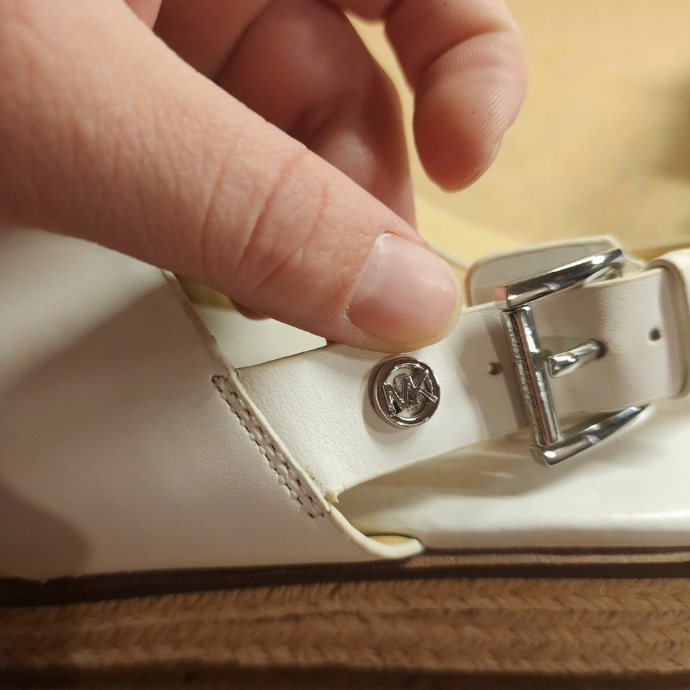 Michael Kors Meryl Criss Cross Espadrille Platform Women SZ 8M - Picture 6 of 14